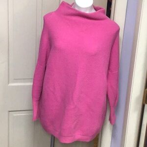 Free people terry cloth call neck cover up sweater top